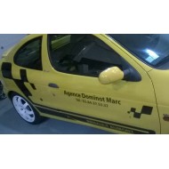 lettrage publicitaire de type  Mégane,307