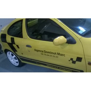 lettrage publicitaire de type  Mégane,307