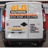 lettrage publicitaire pour véhicule , Partner,kango