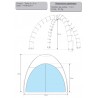 Tente gonflable 3x3m