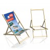 Transat De Plage personnalisé - Chilienne en Bois